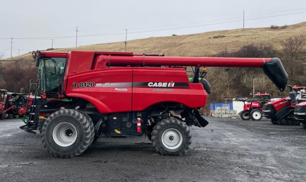 Case combine in a sale's lot.